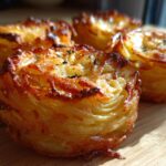 Crispy Parmesan Potato Stacks