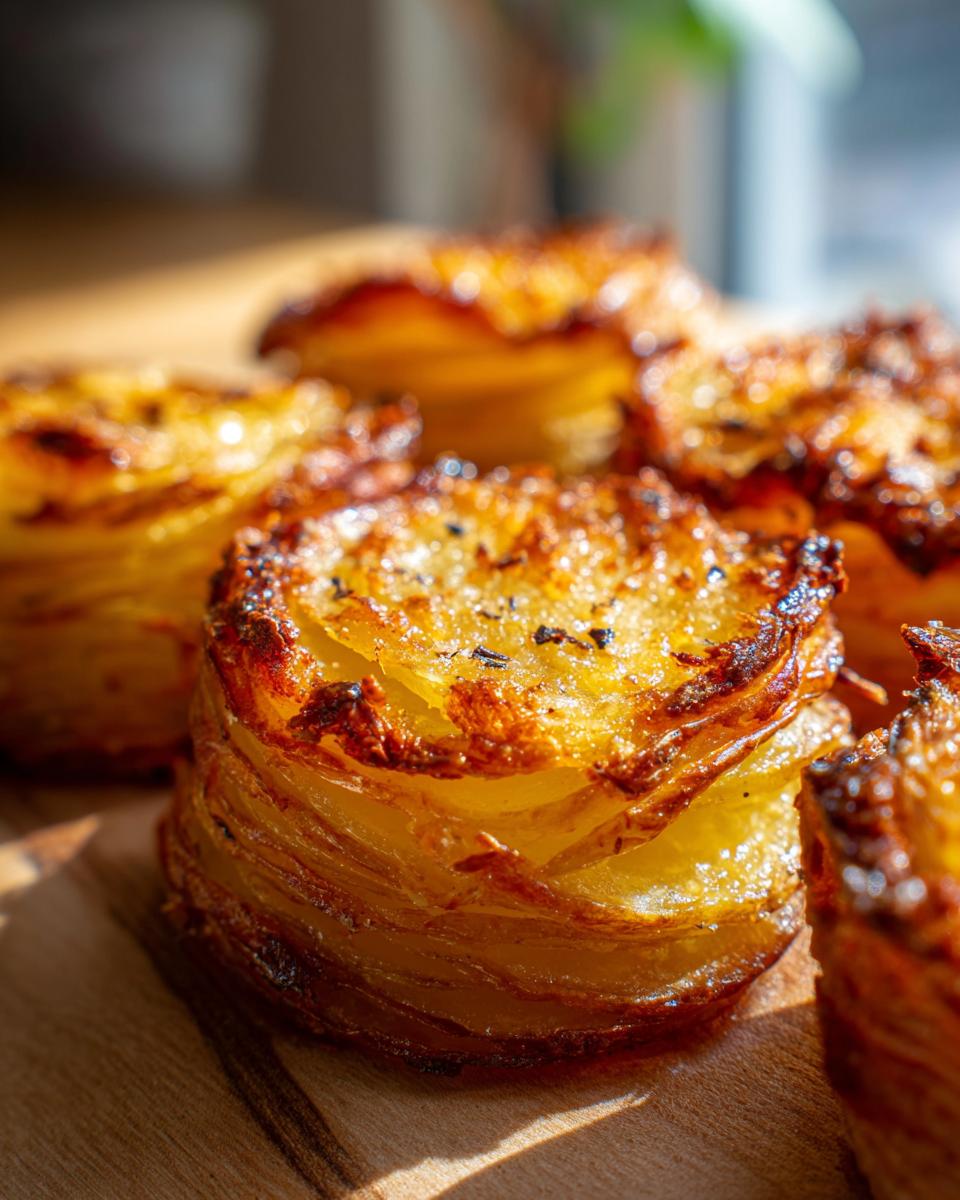 Crispy Parmesan Potato Stacks - detail 3