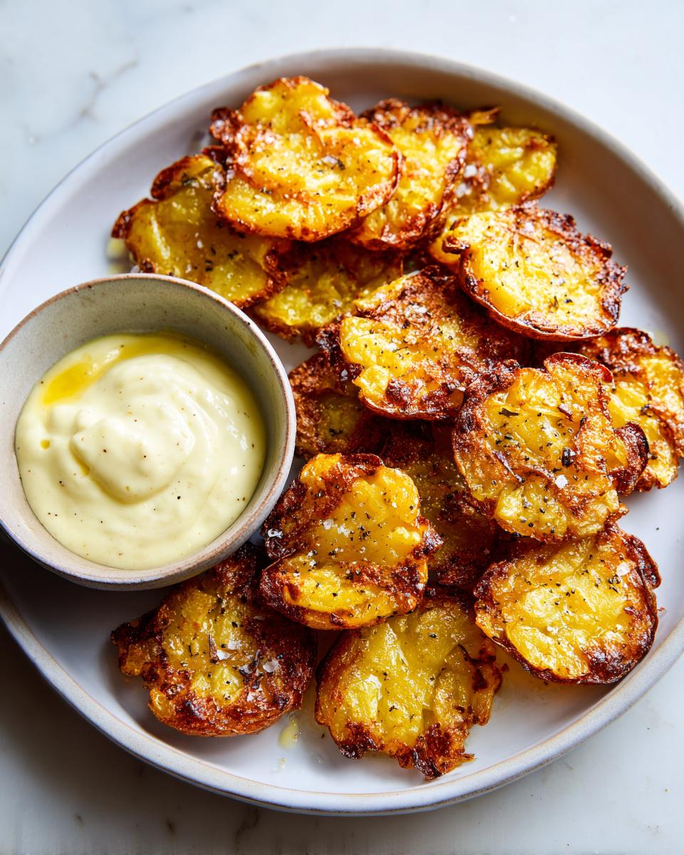 Crispy Smashed Potatoes with Garlic Aioli - detail 1