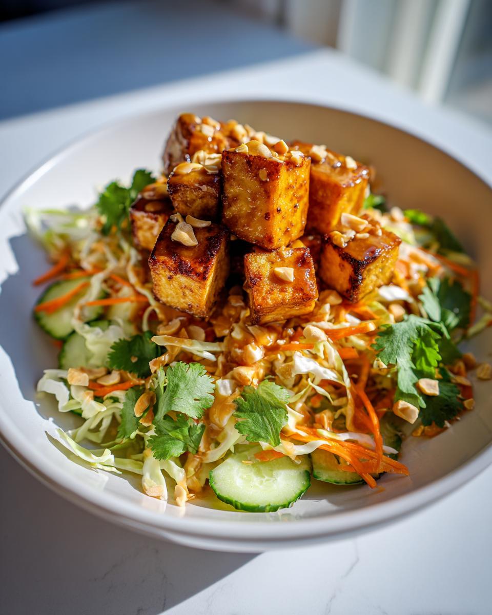 Crispy Thai Tofu Salad - detail 1