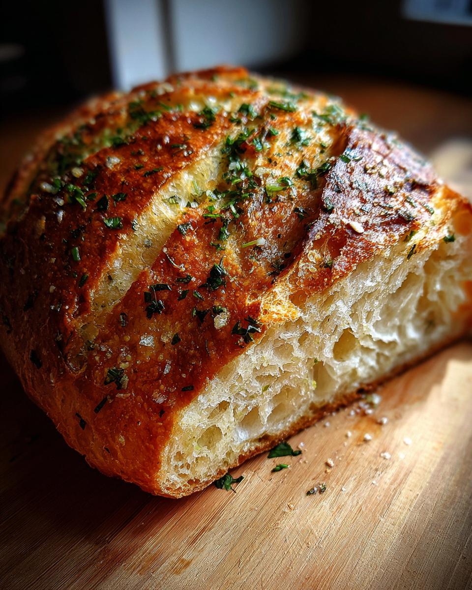 Garlic-Herb Crusty Bread - detail 2