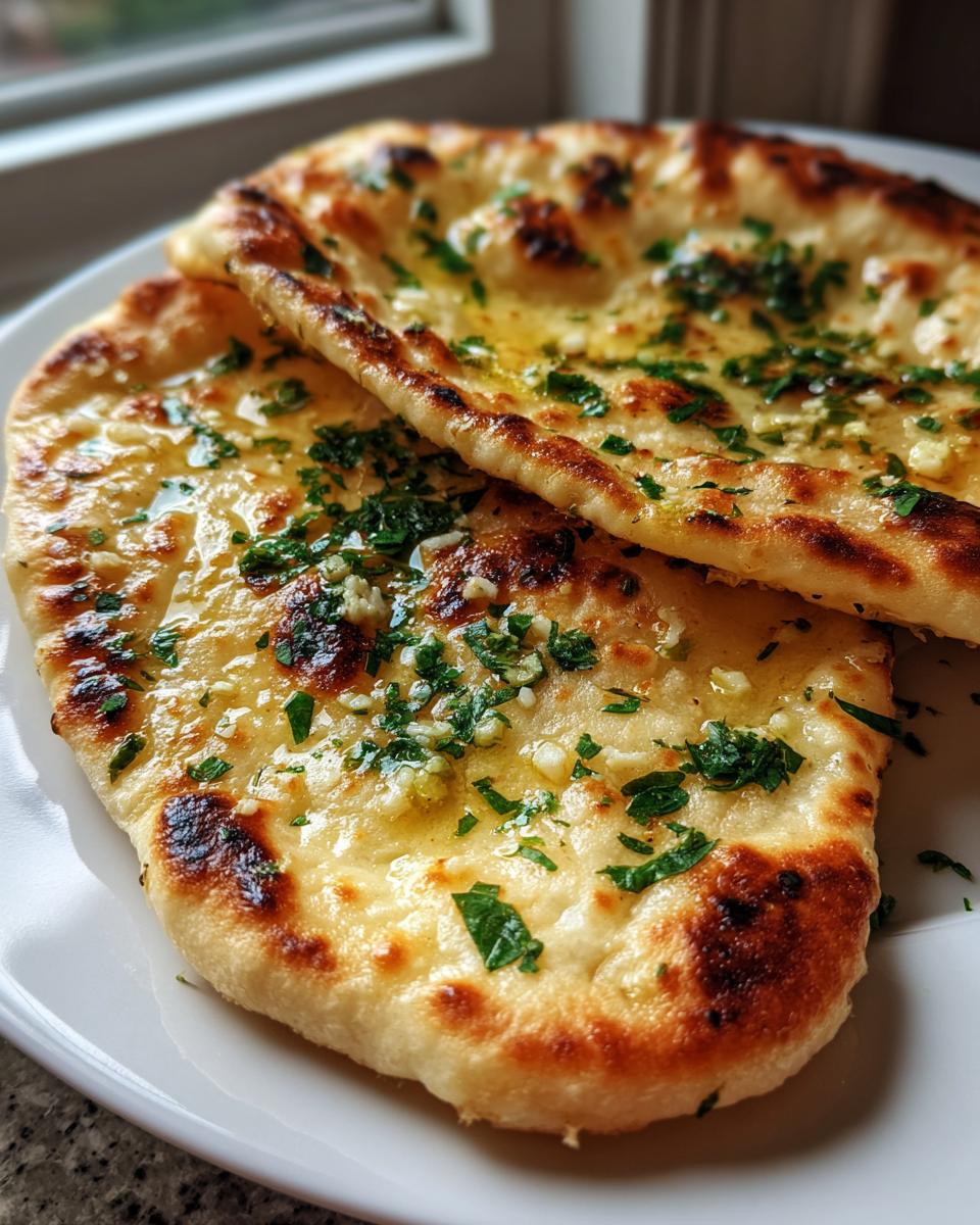 Garlic naan bread - detail 1