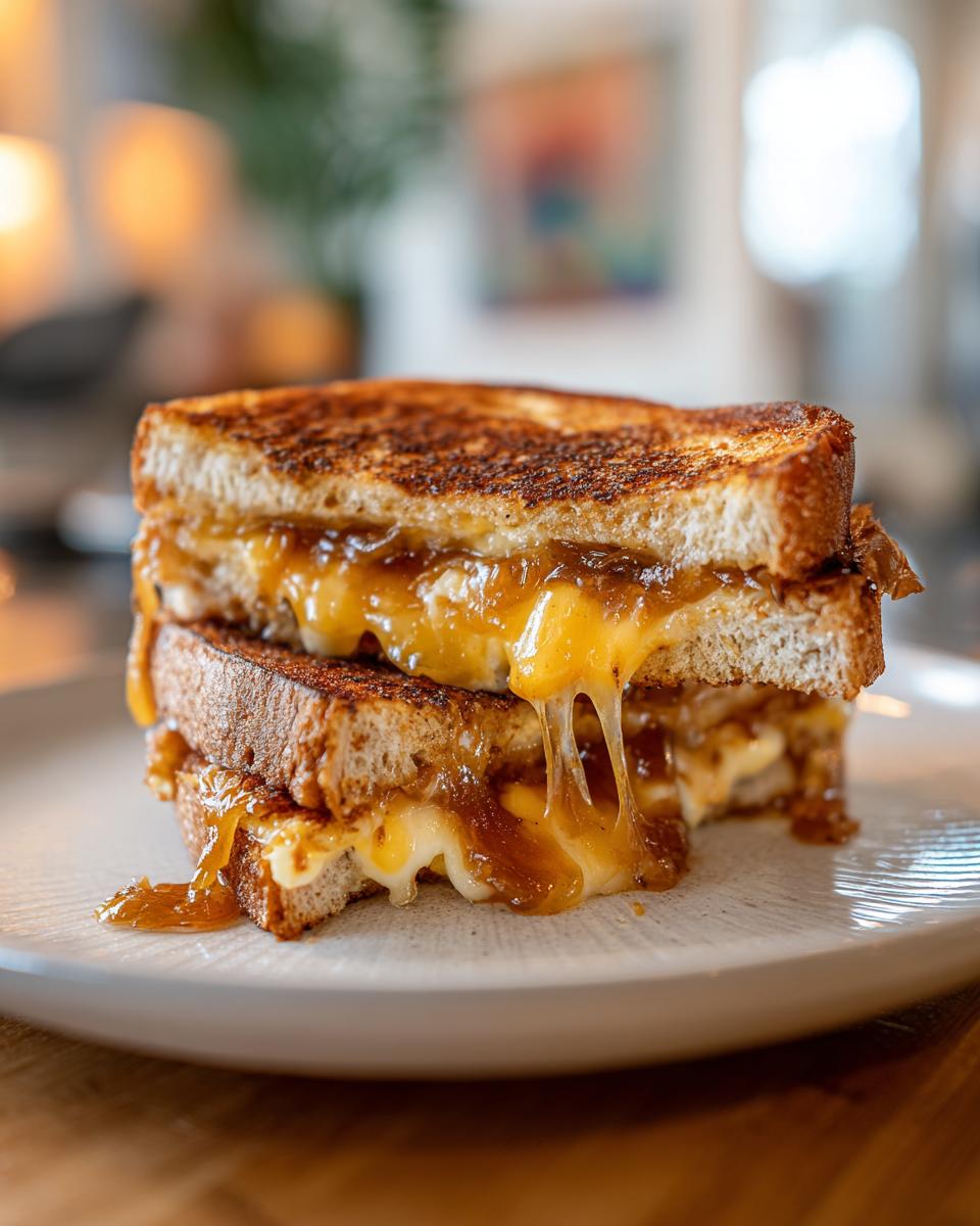 Gouda and Caramelized Onion Grilled Cheese - detail 1
