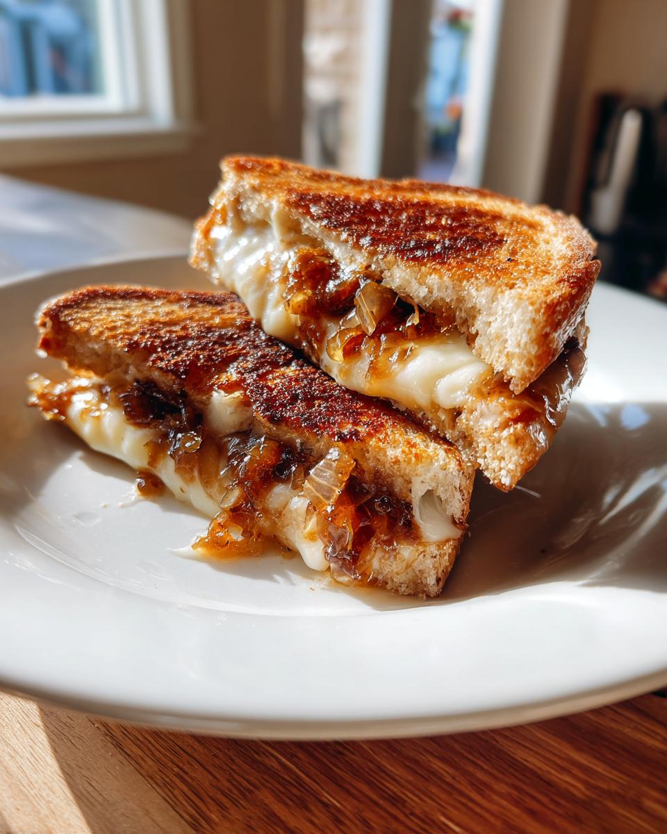 Gouda and Caramelized Onion Grilled Cheese - detail 2