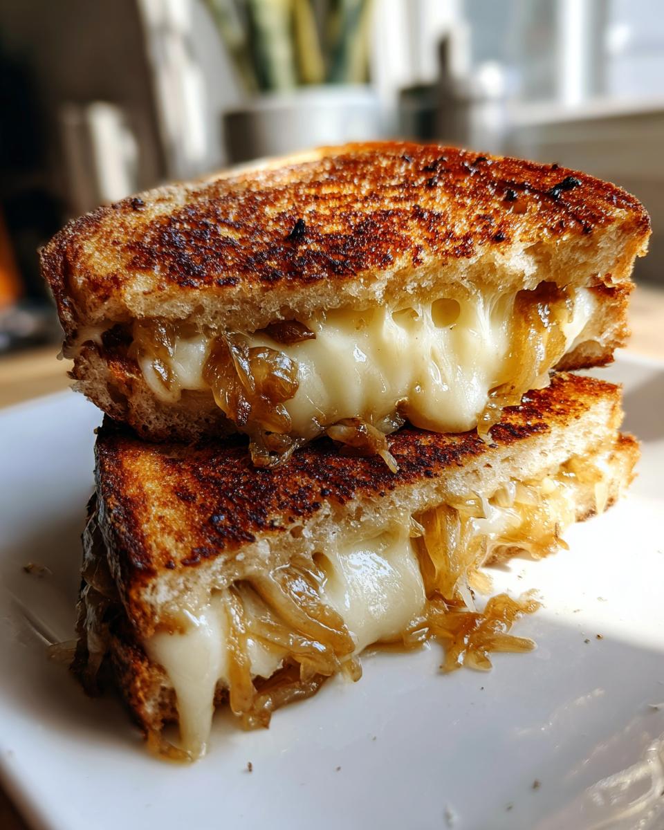 Gouda and Caramelized Onion Grilled Cheese - detail 3