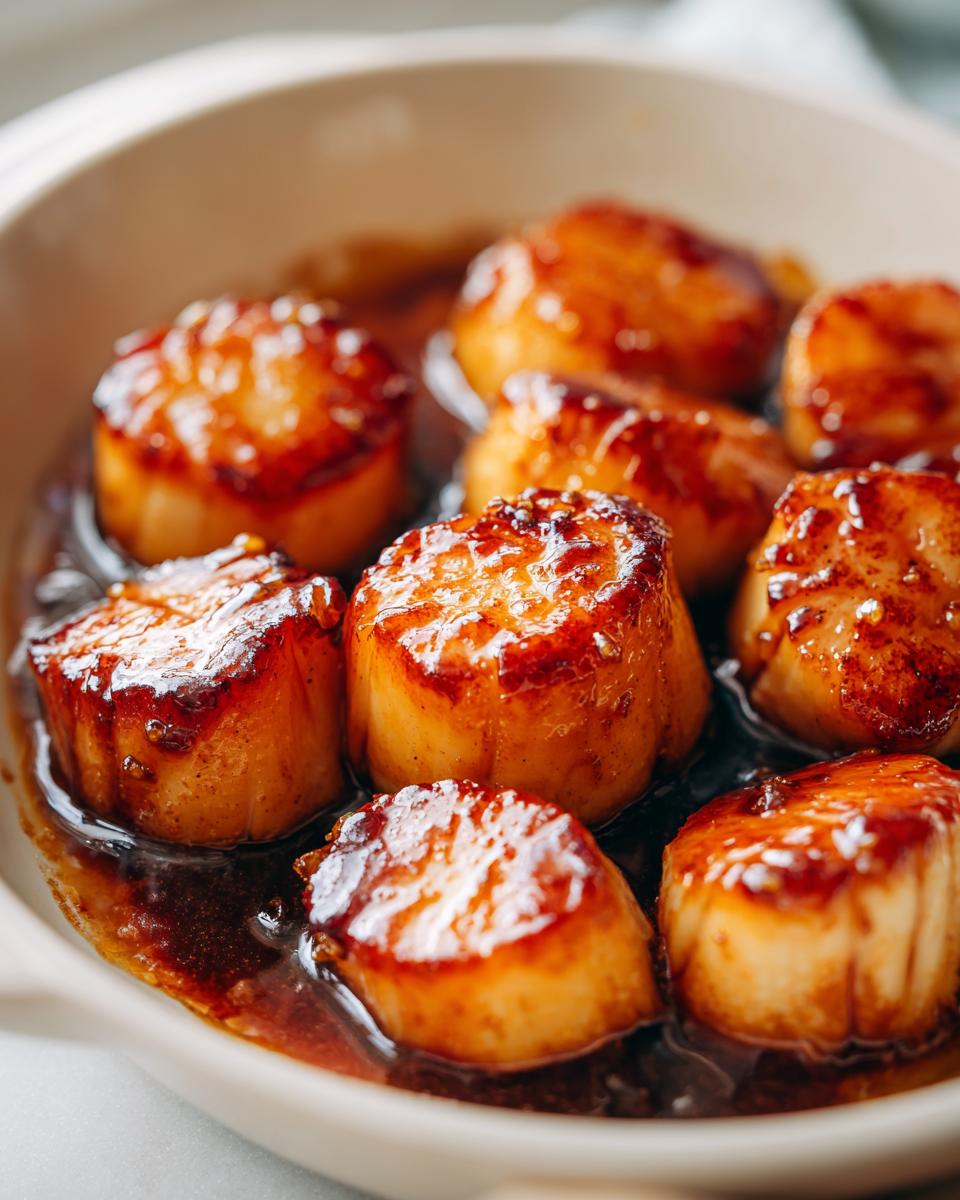 Honey Garlic Butter Scallops - detail 1