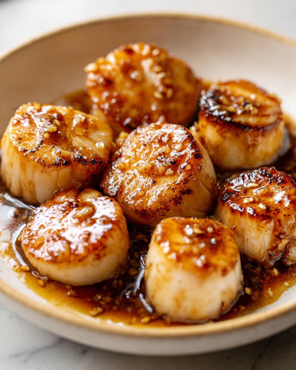 Honey Garlic Butter Scallops - detail 3