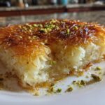 Kunafa (cheese pastry with sugar syrup)
