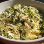 Lemon Herb Orzo with Feta