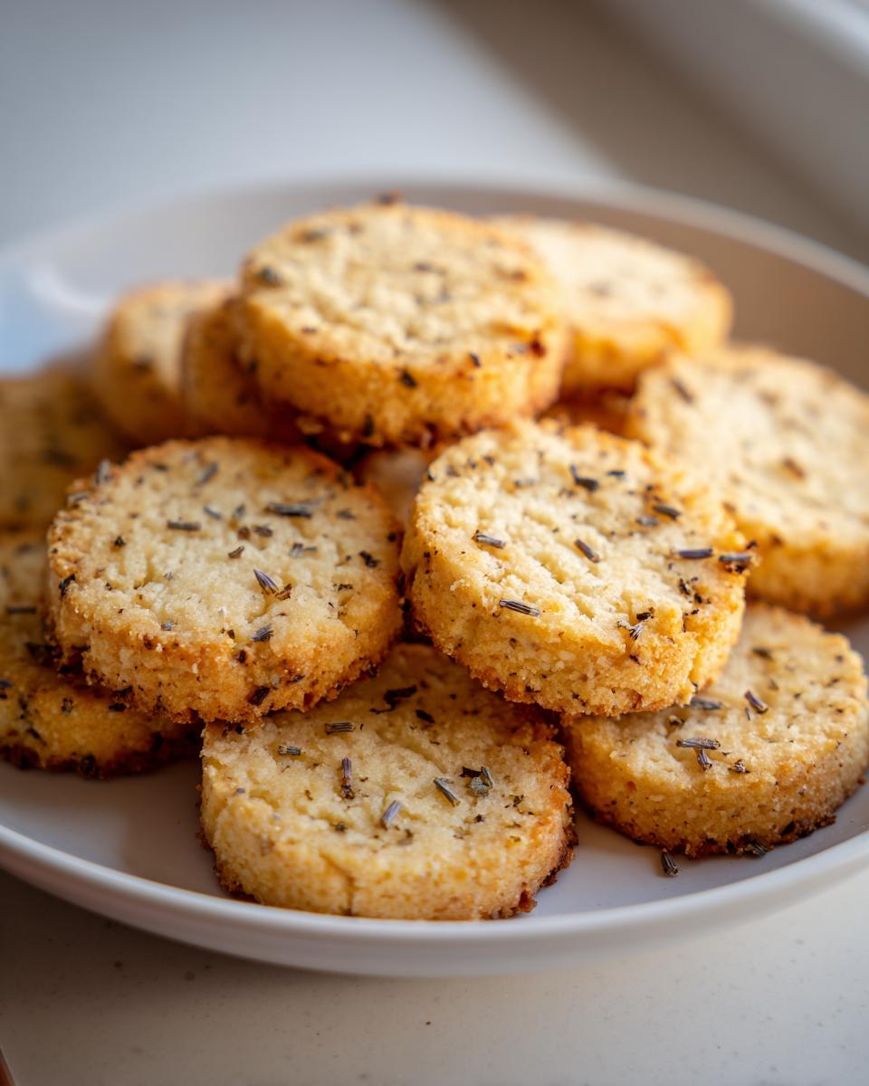 Lemon Lavender Shortbread Cookies - detail 1