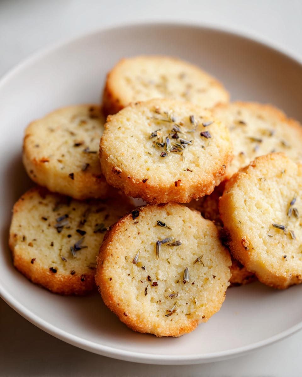 Lemon Lavender Shortbread Cookies - detail 2