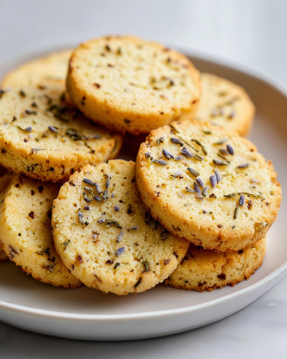 Lemon Lavender Shortbread Cookies - detail 3