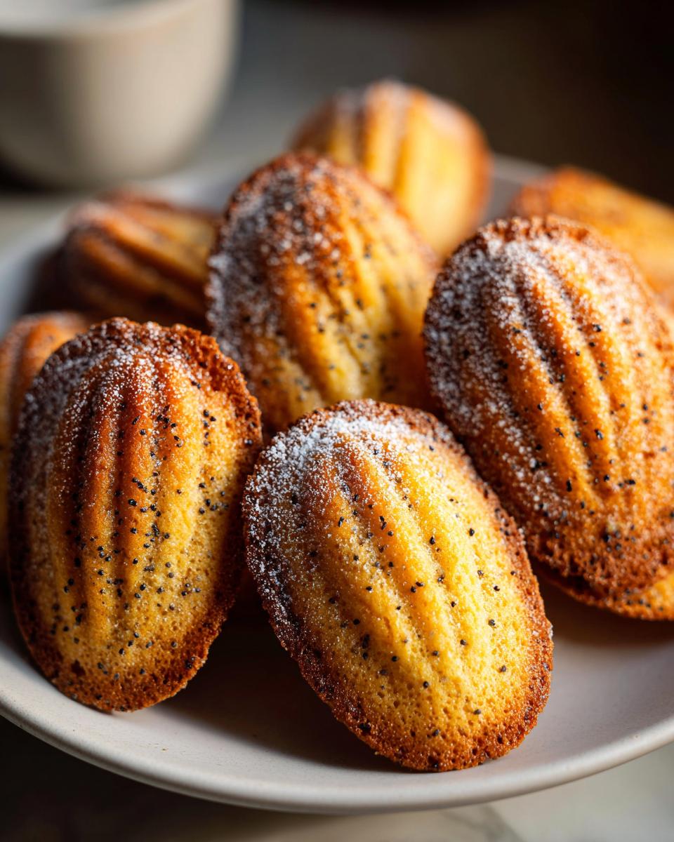 Lemon Poppy Seed Madeleines - detail 3