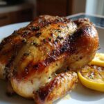 Lemon garlic roast chicken