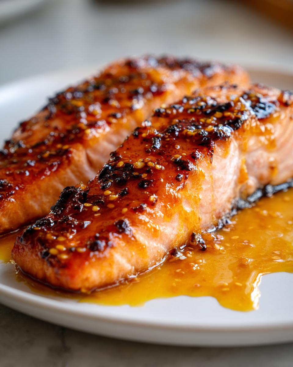 Mango Habanero Glazed Salmon - detail 1