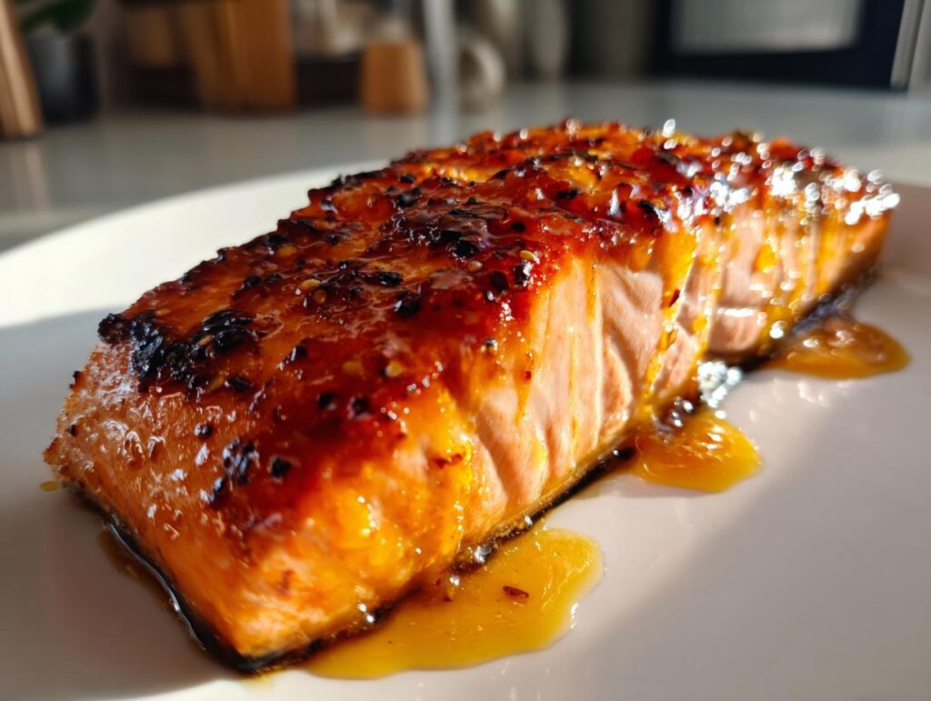 Mango Habanero Glazed Salmon