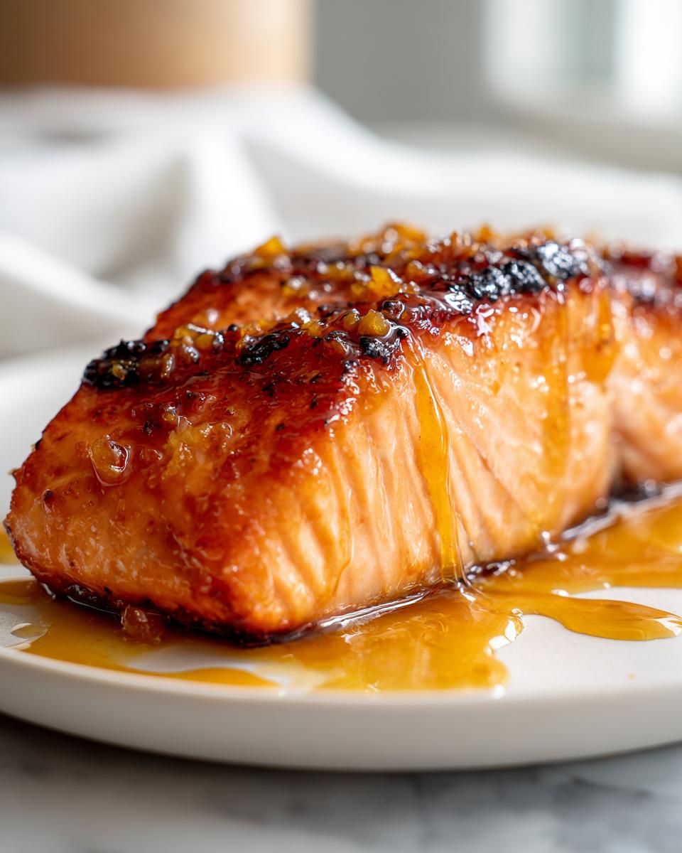 Mango Habanero Glazed Salmon - detail 2
