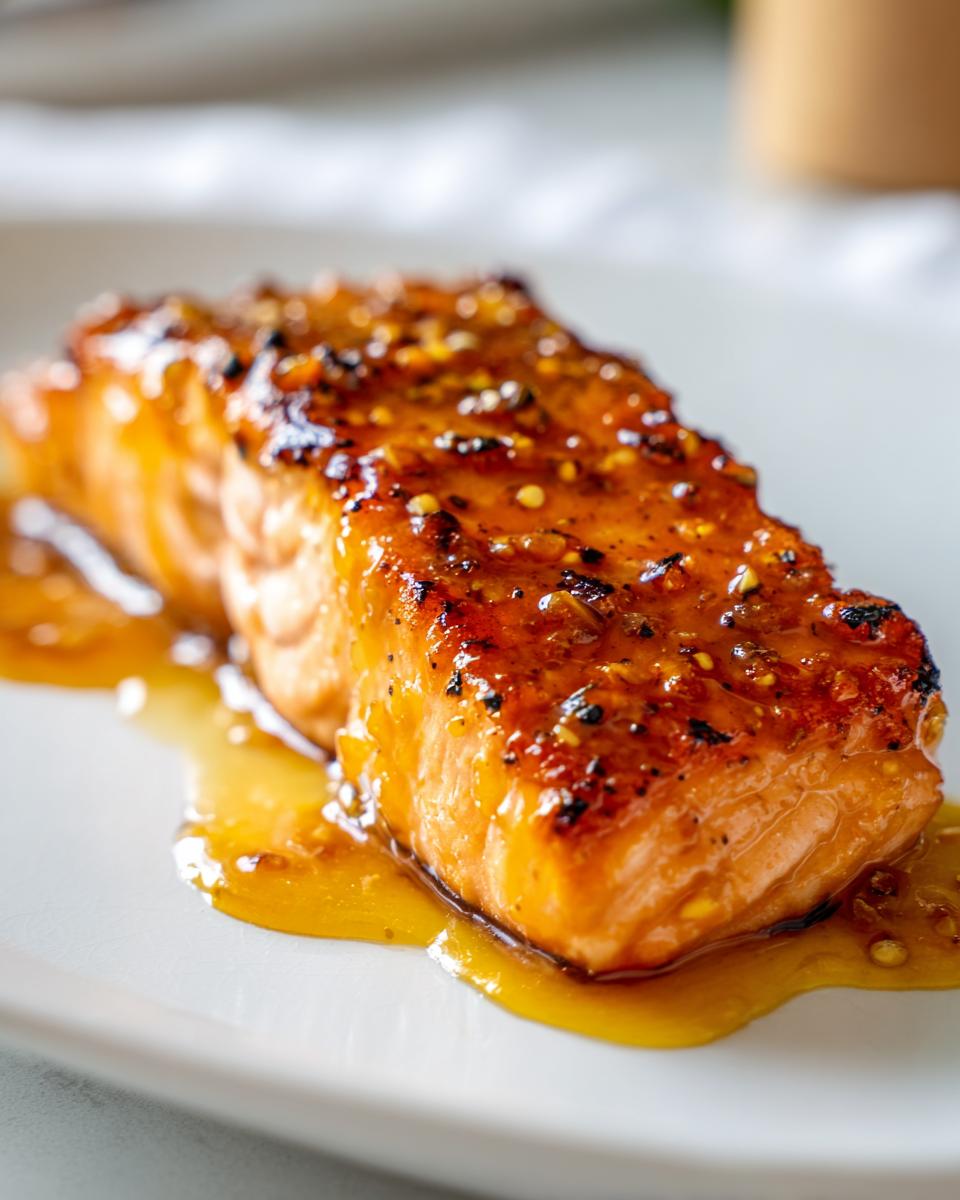 Mango Habanero Glazed Salmon - detail 3
