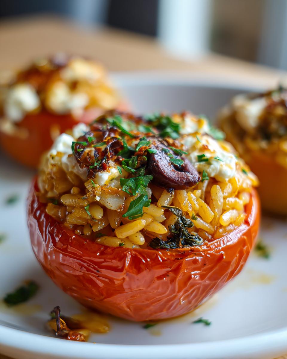 Mediterranean Orzo Stuffed Tomatoes - detail 3
