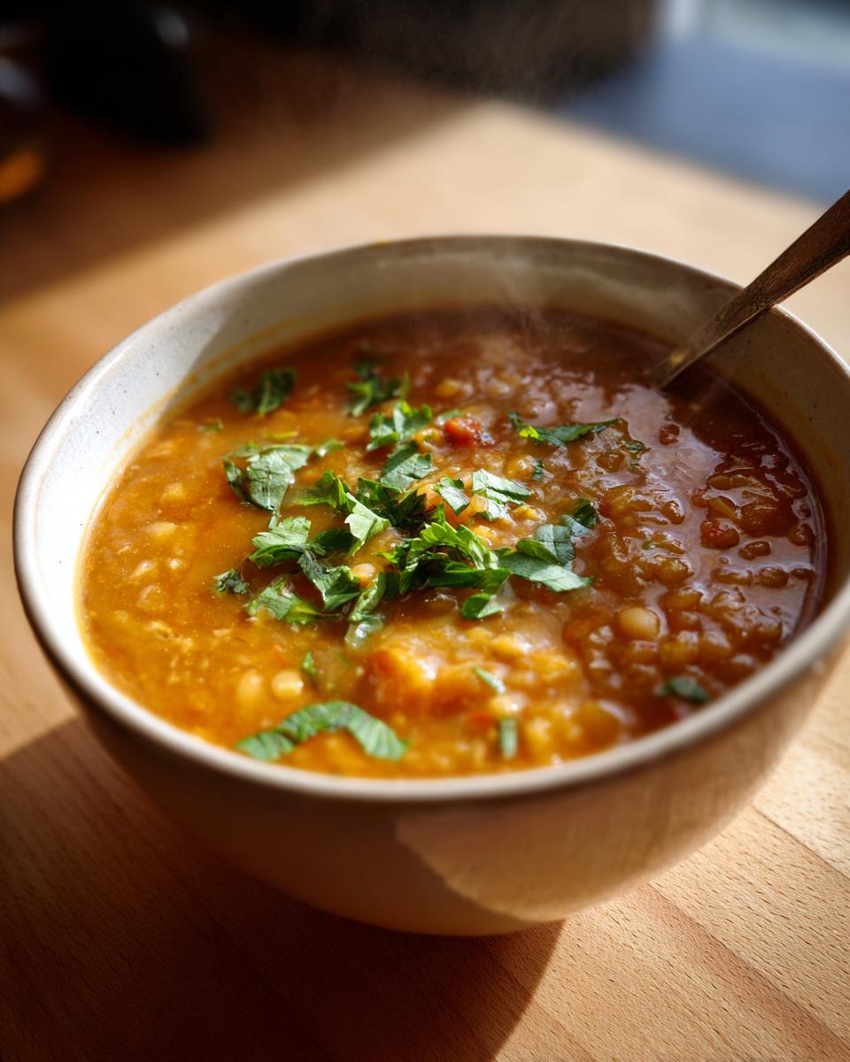 Moroccan harira soup - detail 1