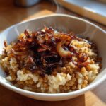 Mujadara (lentils and rice with caramelized onions)