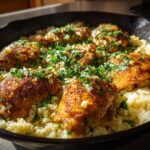 One-Pan Greek Chicken with Lemon Rice