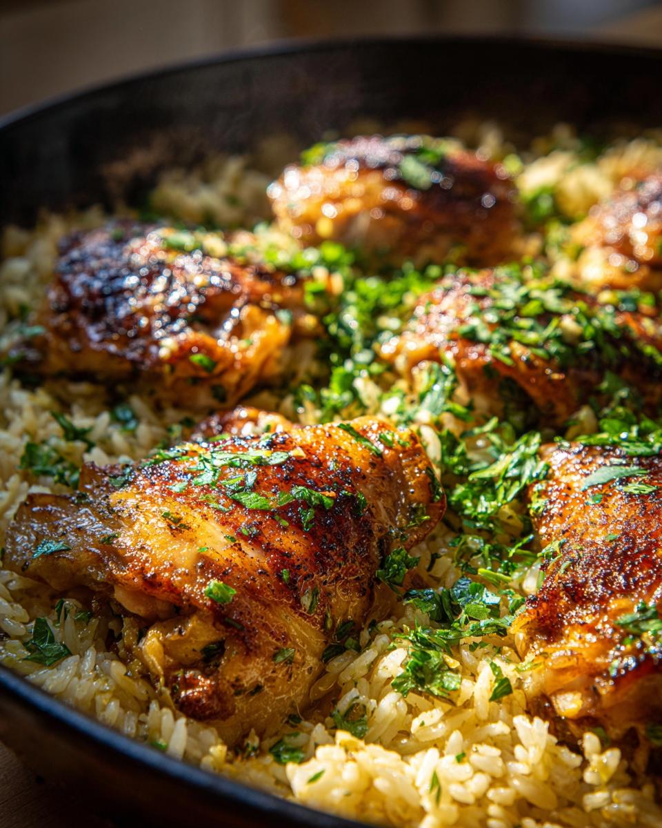 One-Pan Greek Chicken with Lemon Rice - detail 2