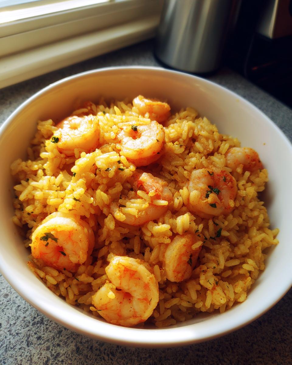 One-Pot Saffron Shrimp and Rice - detail 1