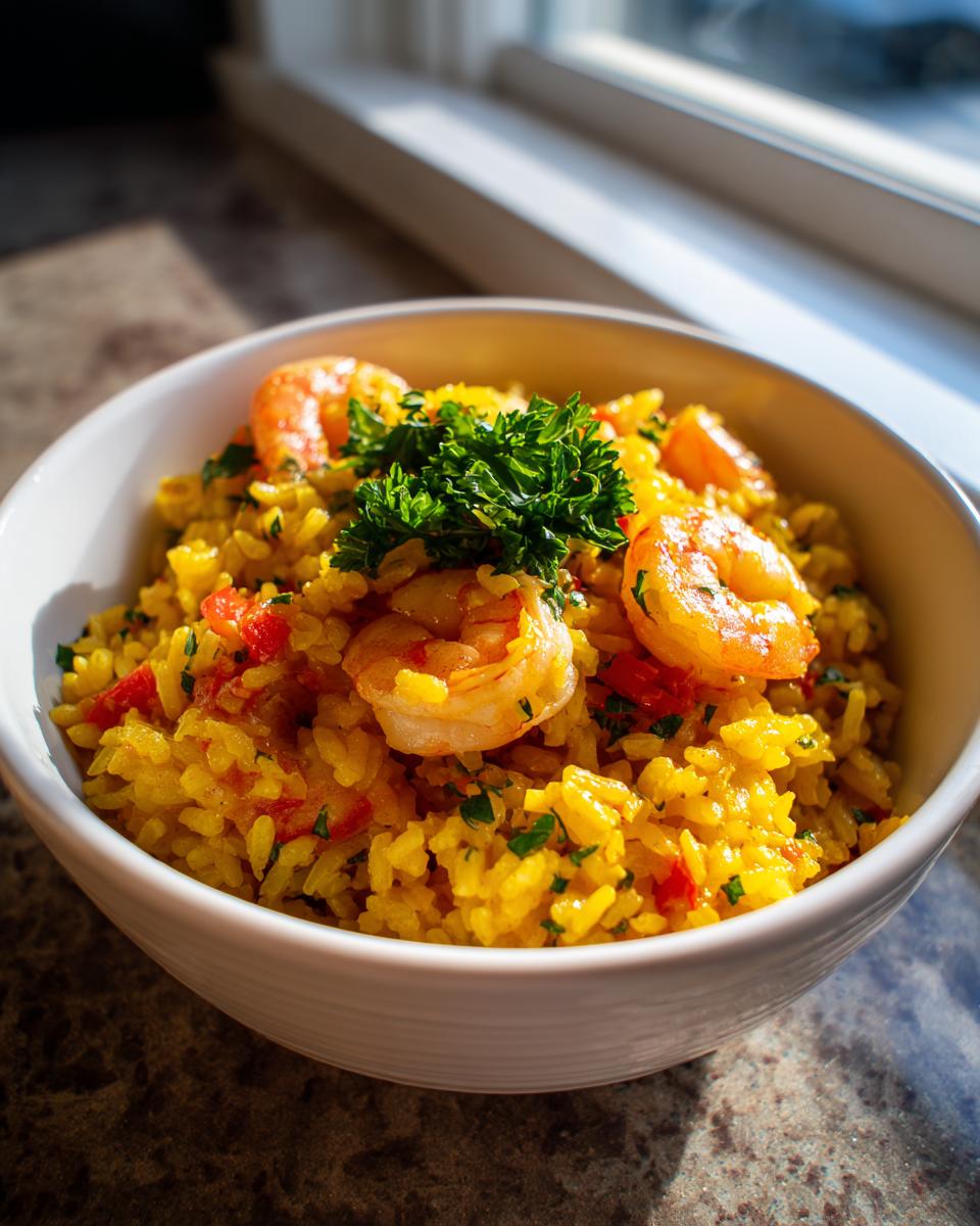 One-Pot Saffron Shrimp and Rice - detail 3