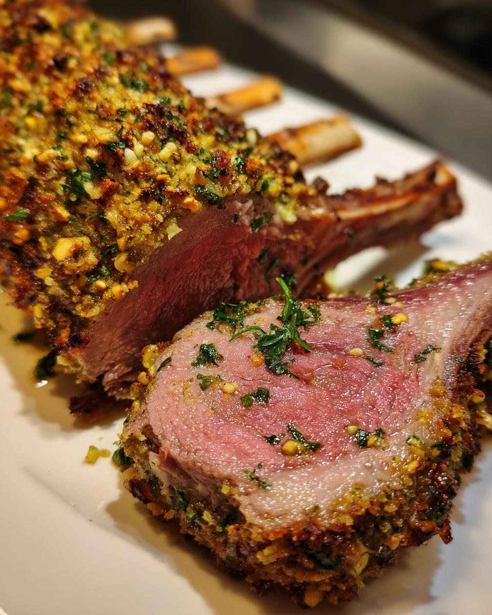 Pistachio Crusted Rack of Lamb - detail 1