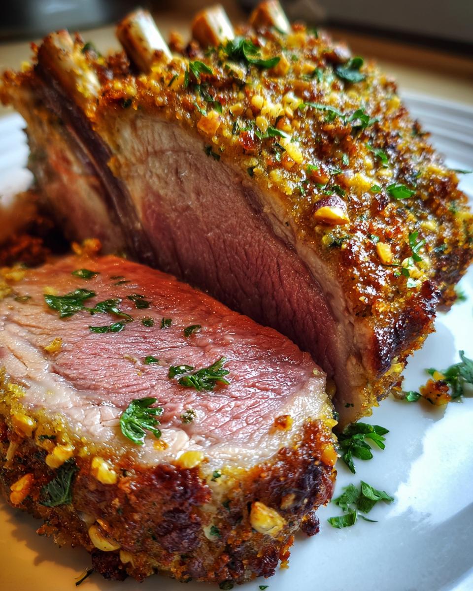 Pistachio Crusted Rack of Lamb - detail 2
