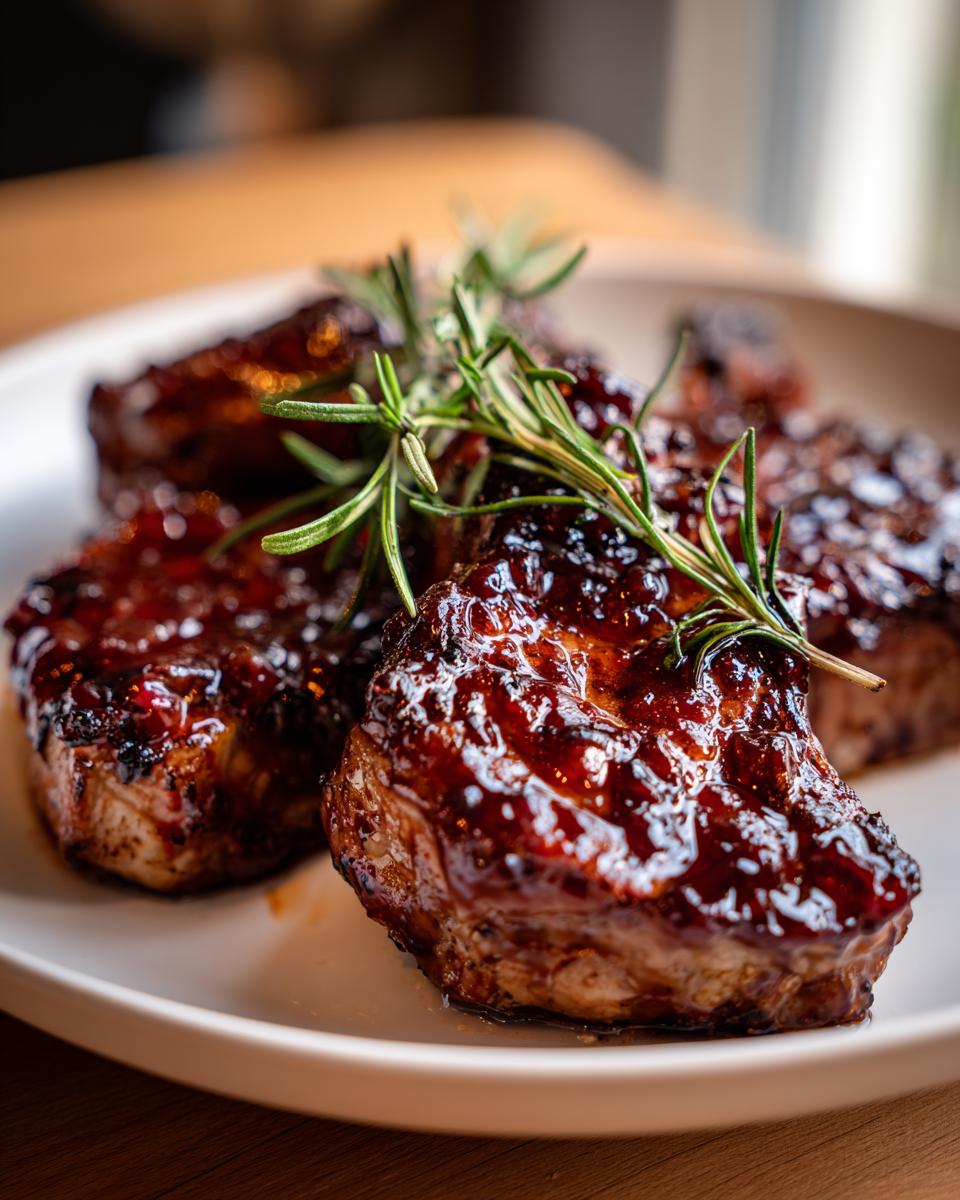 Pomegranate Glazed Lamb Chops - detail 3