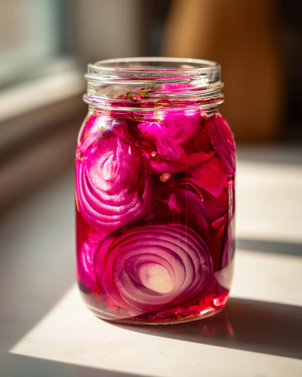 Quick-Pickled Red Onions - detail 1