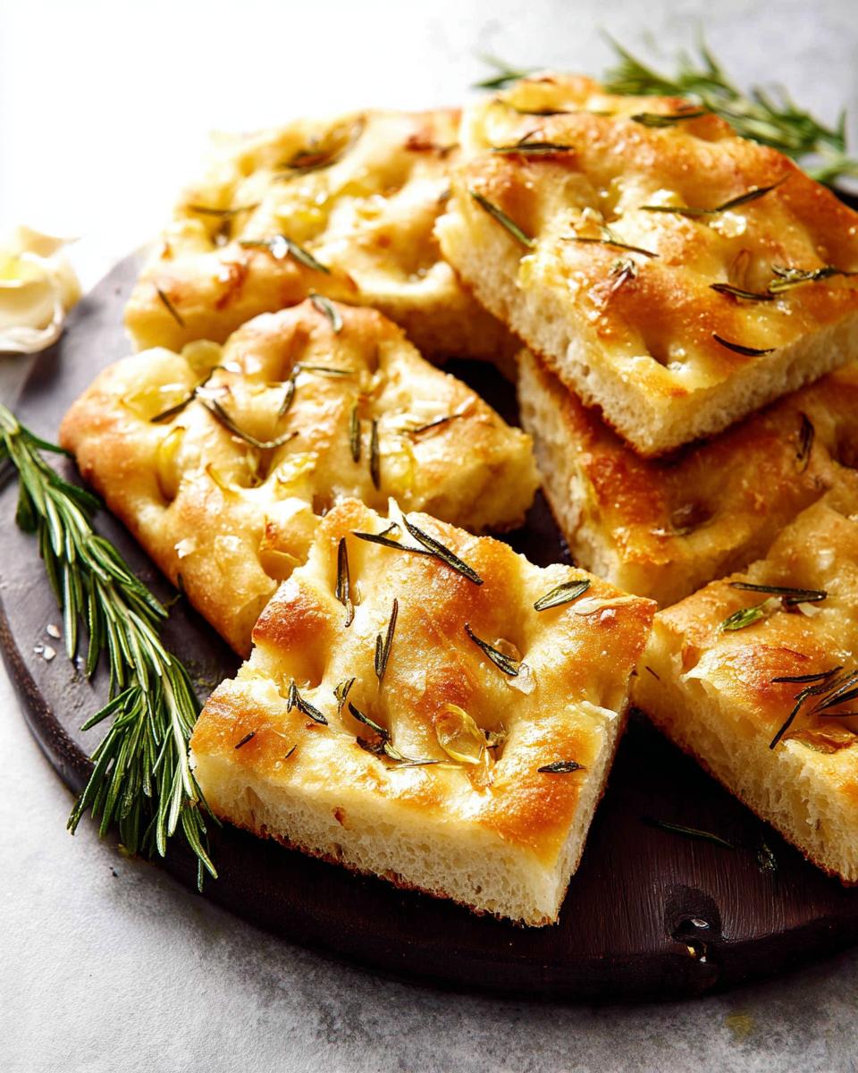 Rosemary Garlic Focaccia - detail 1