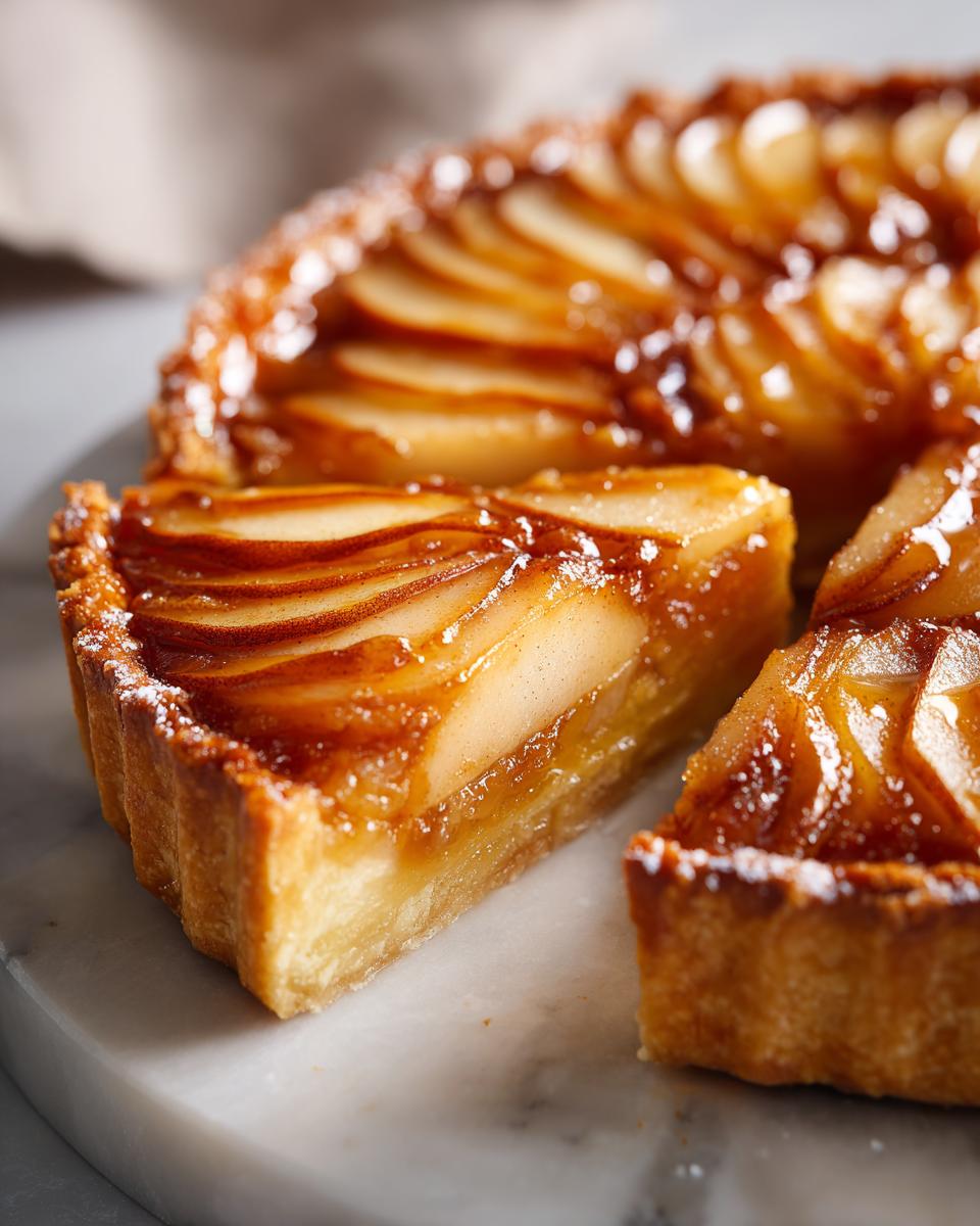 Salted Caramel Pear Tart - detail 1