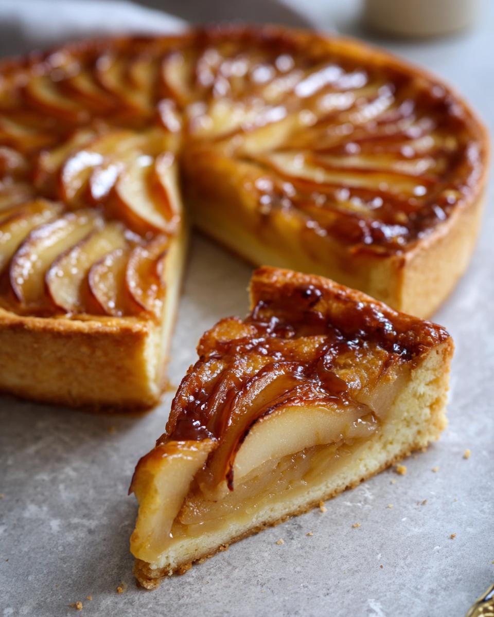 Salted Caramel Pear Tart - detail 3