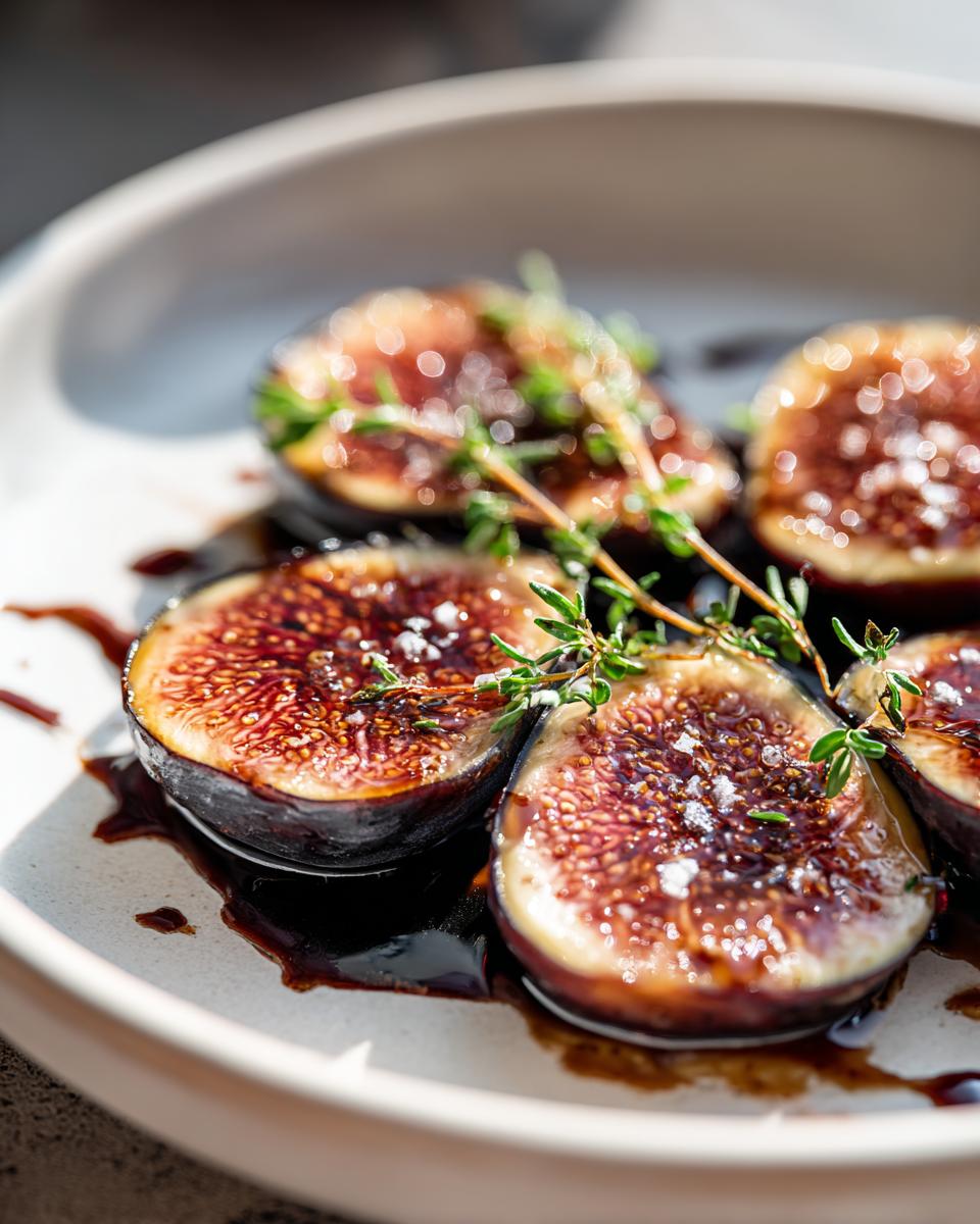 Seared Figs with Balsamic Glaze - detail 1