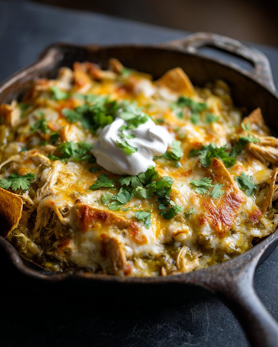 Skillet Green Chili Enchilada Bake - detail 1