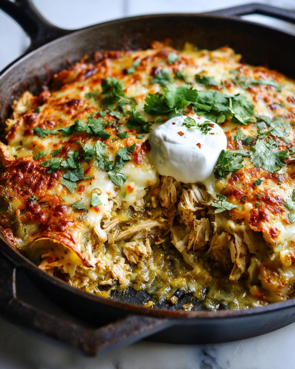 Skillet Green Chili Enchilada Bake - detail 2