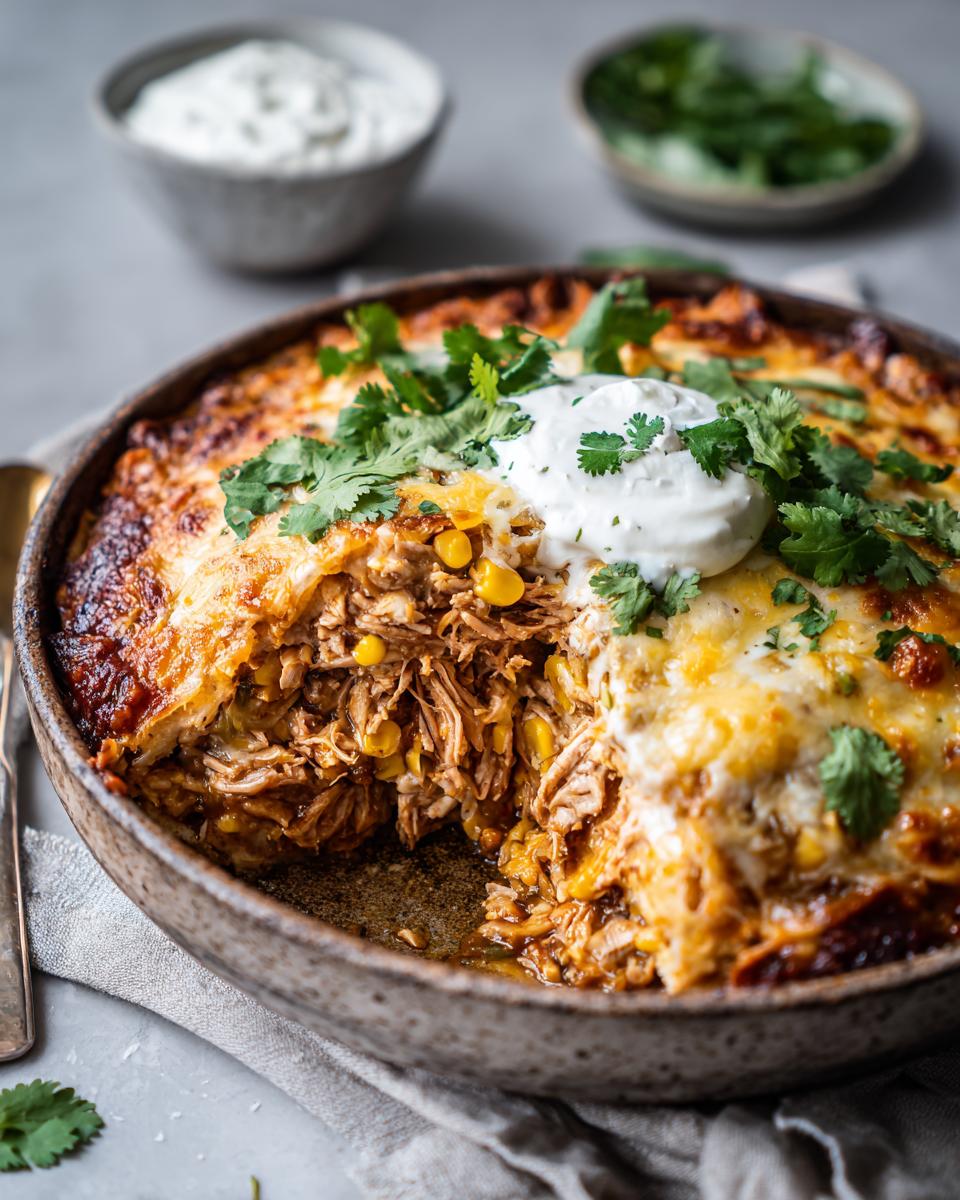 Skillet Green Chili Enchilada Bake - detail 3