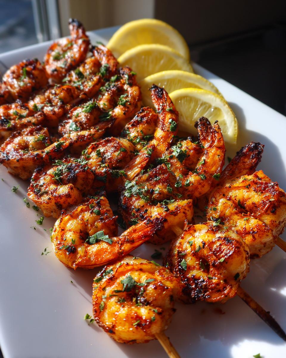Smoked Paprika Shrimp Skewers - detail 2