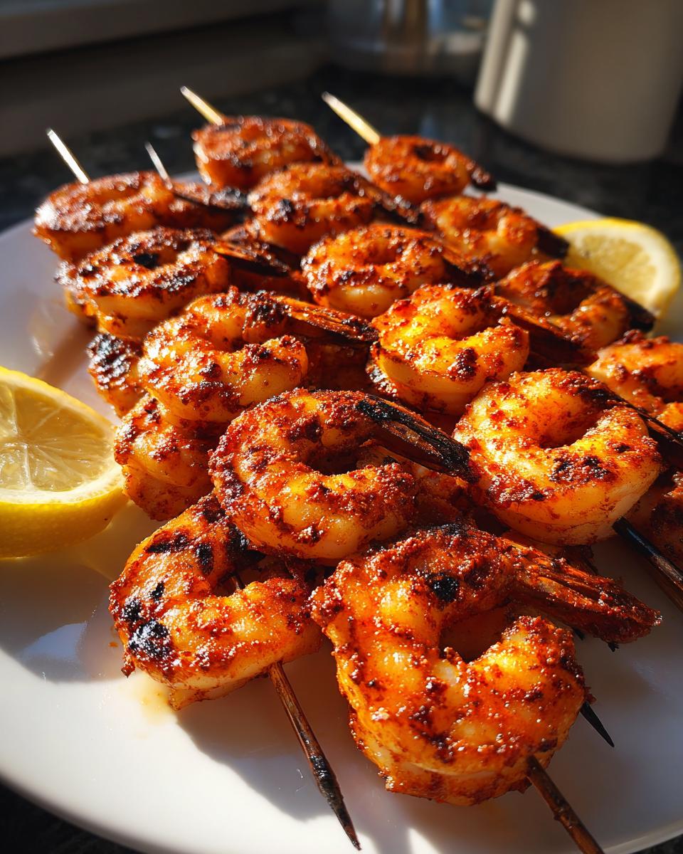 Smoked Paprika Shrimp Skewers - detail 3