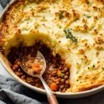 Vegan lentil shepherd’s pie