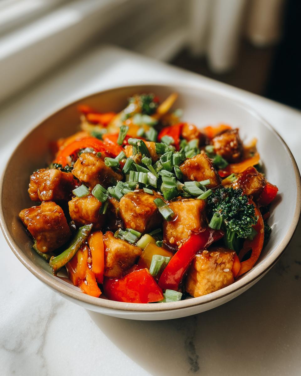 Vegetable tofu stir‑fry - detail 1